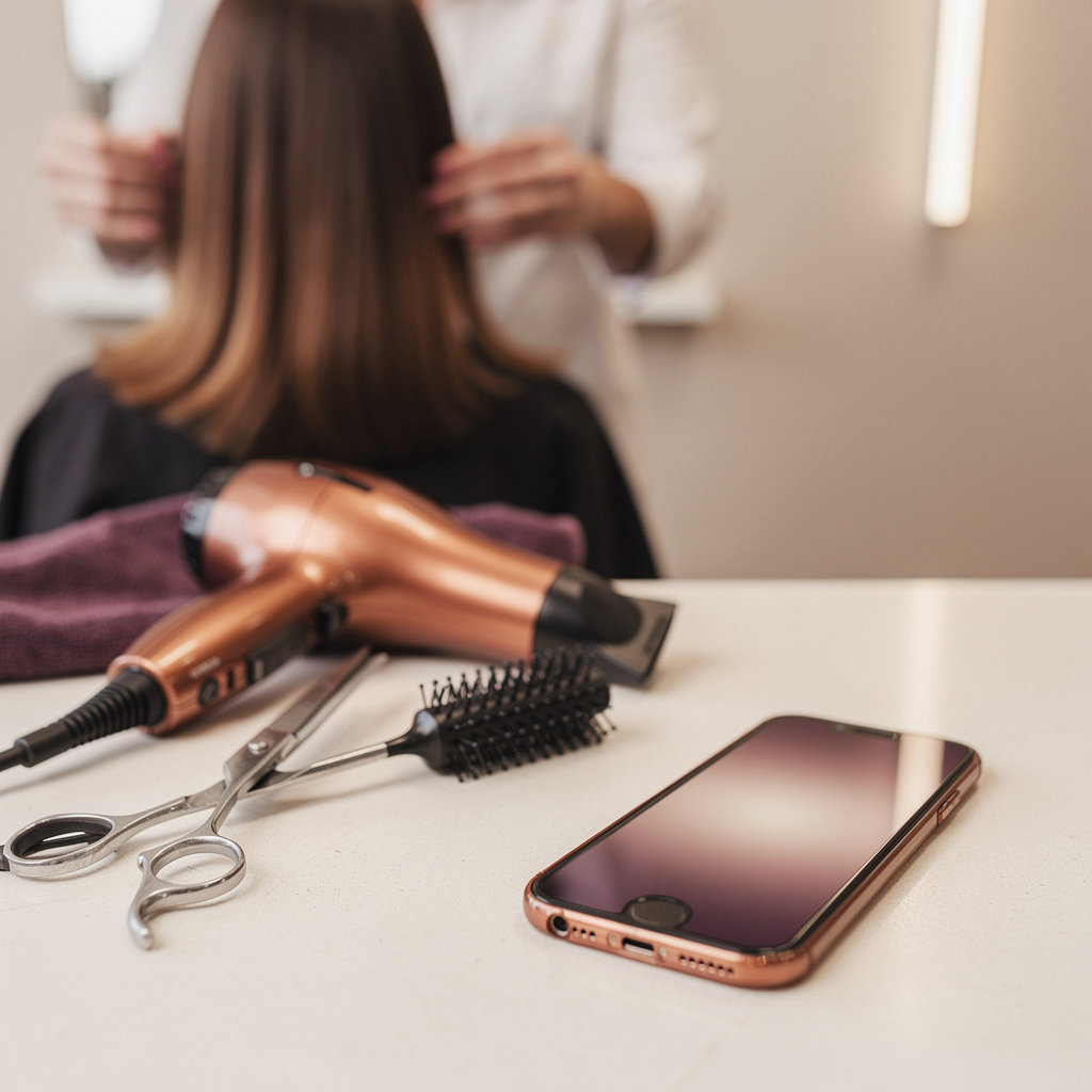 Bella Hair Studio Phoenix, Arizona salon interior ready for haircuts, hair color, and blowouts